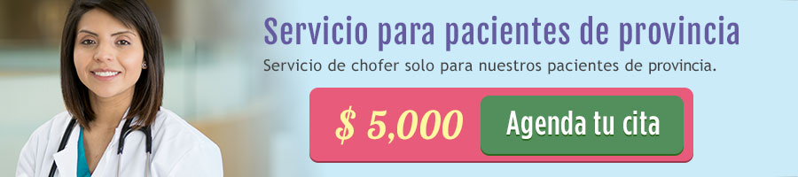 Servicio de chofer solo para
nuestros pacientes de provincia.